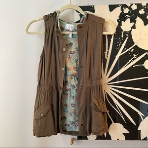 Matilda Jane Winding Path Green Hooded Vest